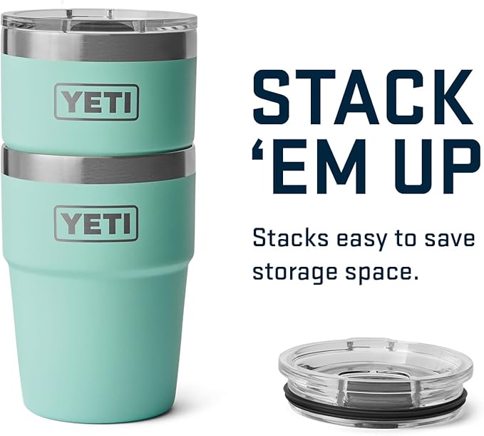 YETI Rambler 16 oz Stackable Tumbler, Vacuum Insulated, Stainless Steel with MagSlider Lid | Stackable, Stackable, Vacuum Insulated, MagSlider Lid, MagSlider Lid, Vacuum Insulated