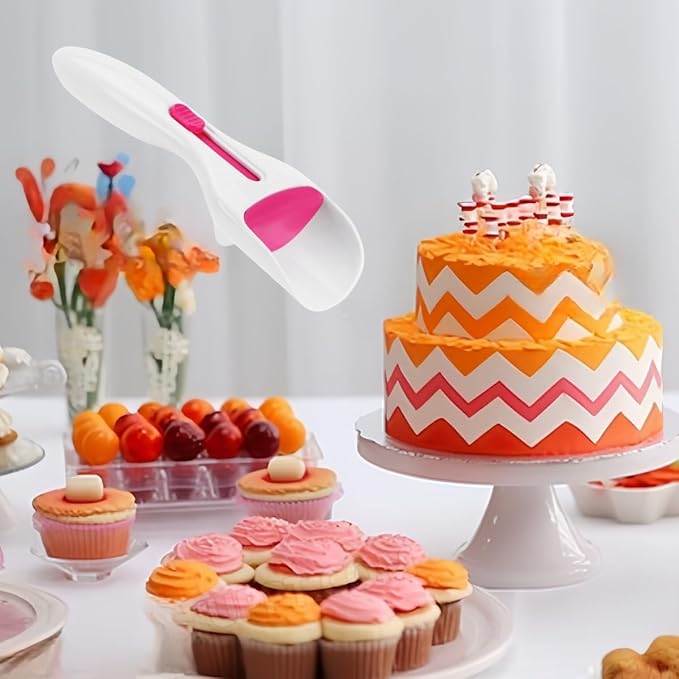 Cupcake Scoop Batter Dispenser Cupcake Scoop Cake Pastry Spatula Spoon Kitchen Useful for Baking Cake Chocolate Cupcake