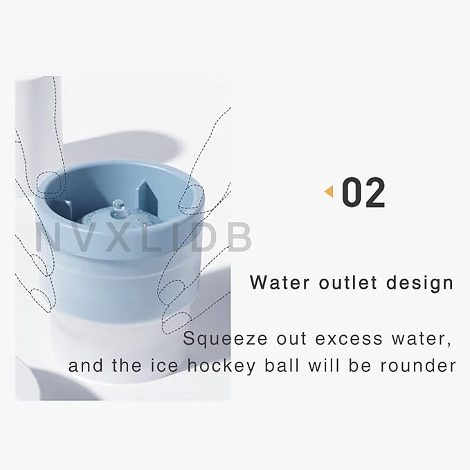 Ice Ball Making Mould - Set of 3 Round Ice Cube Mould 2.4" Spherical Ice Cube for Whiskey, Cocktail, Bourbon (3 blues) (blue)