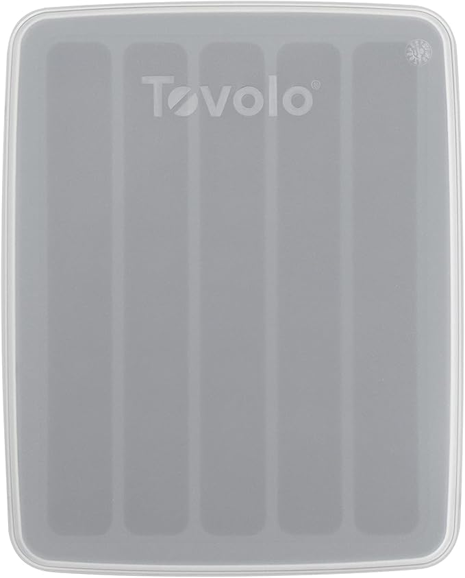 Silicone Ice Cube Tray for Reusable Water Bottles, Silicone Ice Tray With Tight-Fitting Lid, BPA-Free & Dishwasher-Safe