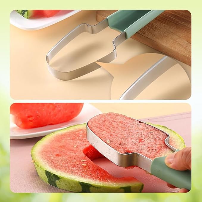 2025 Watermelon Cutter, 3-in-1 Watermelon Fork Slicer Cutter Stainless Steel Watermelons Cutters, 3 In 1 Summer Watermelons Cutting Tool Fork Slicer Knife Set for Home