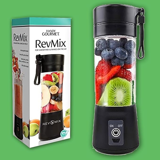 Handy Gourmet RevMix – for Smoothies and Shakes on The Go,Black