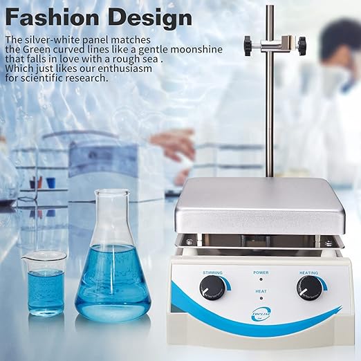 SH-3 Hot Plate Magnetic Stirrer 5000ml Volume with Dual Control and 1 Inch Stir Bar