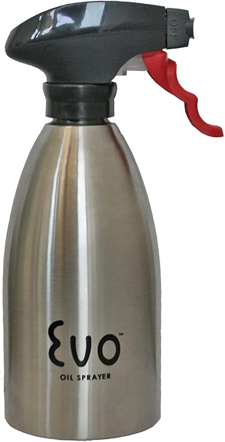 Delta Industries International EVO Oil Sprayer, Non-Aerosol for Olive Oil and Cooking Oils, Stainless Steel 16oz, 16EVOGRILL1-12