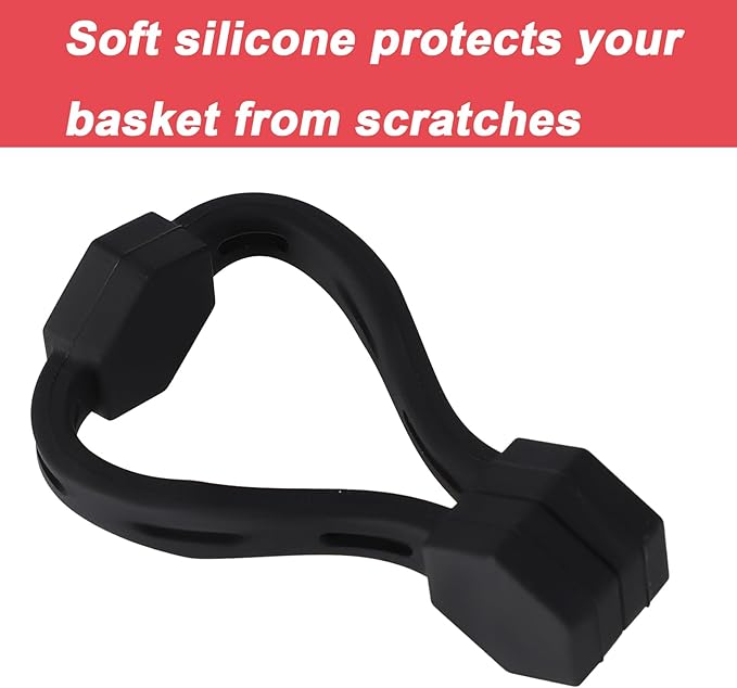 2 Sets Air Fryer Magnet Silicone Buckle, Air Fryer Liner Magnets for Holding Parchment Paper Magnetic Holders Accessories for Preventing Disposable Paper to Burn (Black)