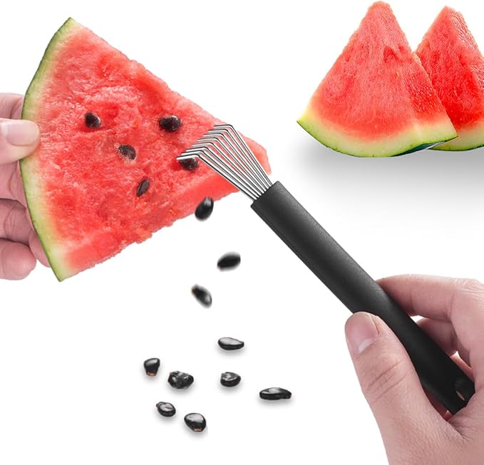 Watermelon Seed Remover Tool - Stainless Steel Watermelon Cutter and Fruit Slicer