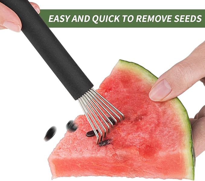 Watermelon Seed Remover Tool - Stainless Steel Watermelon Cutter and Fruit Slicer
