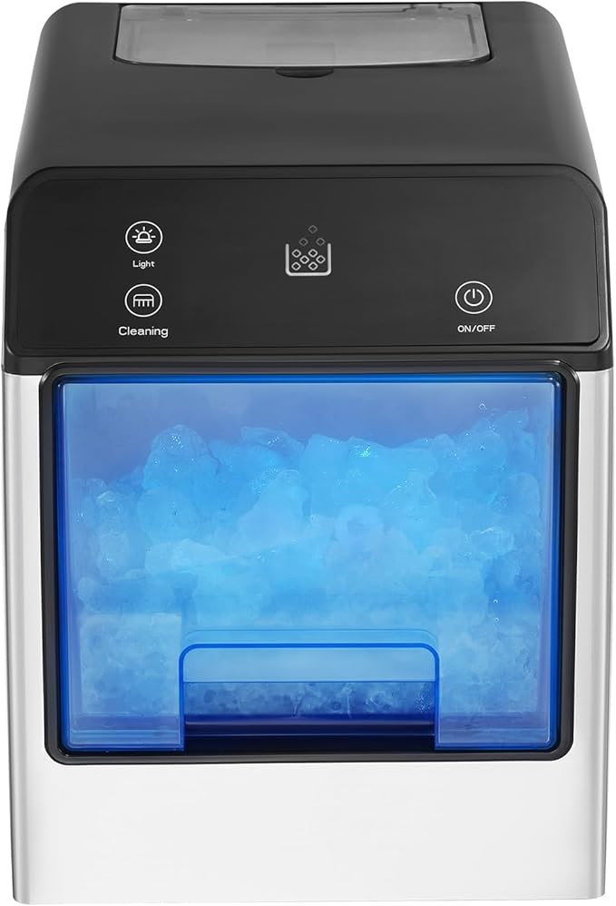 VEVOR Nugget Ice Maker - 33lbs Pebble Ice Maker & Self-Cleaning Features for Home or Office