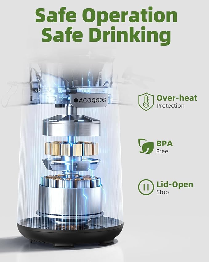 Cold Press Juicer, Auto Feed & Pre-cut, 55 RPM Slow Masticating High Juice Yield Juicer Machines, Easy to Clean, 5.3" Wide Chute, 1.8L Hopper with 2 Cups, Black
