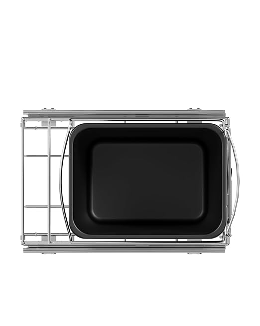 Pull Out Trash Can Under Cabinet Adjustable Trash Can Holder for 7 to 11 Gallon Bin Bottom Mount Slide Out Trash Rack for Narrow Cabinets(Silver, No Bin Included)