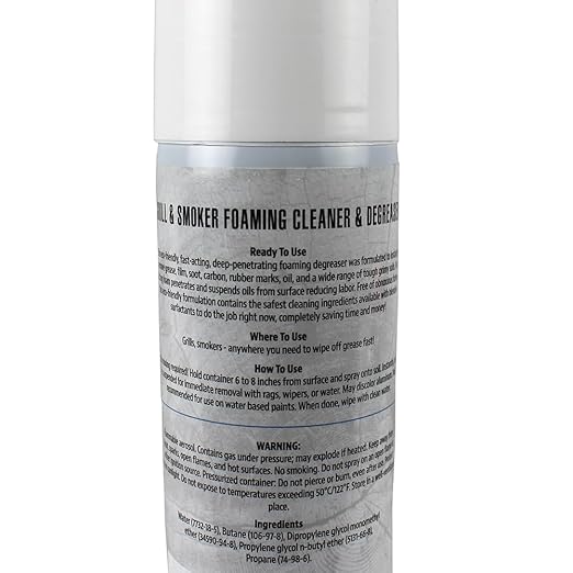 PIT BOSS Grill and Smoker Foaming Cleaner Degreaser 18 oz Eco-Friendly and Fast-Acting