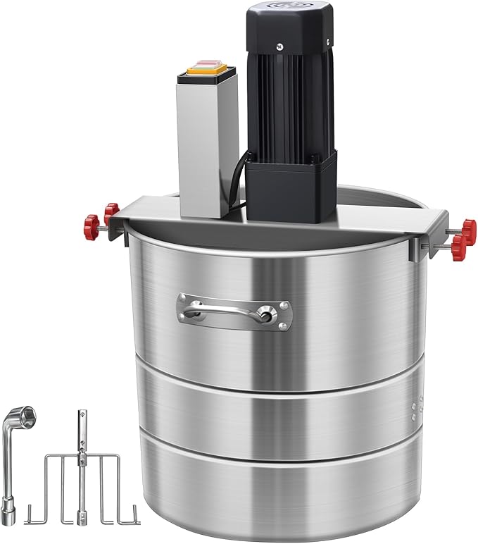 Multifunctional Stuffing Mixer, 33Lbs Automatic Dry and Wet Food Mixer, 110V 400W Stainless Steel Stirring Machine For Various Fillings, Dumpling Stuffing, Salads, Dry Powders, Commercial Food Mixer