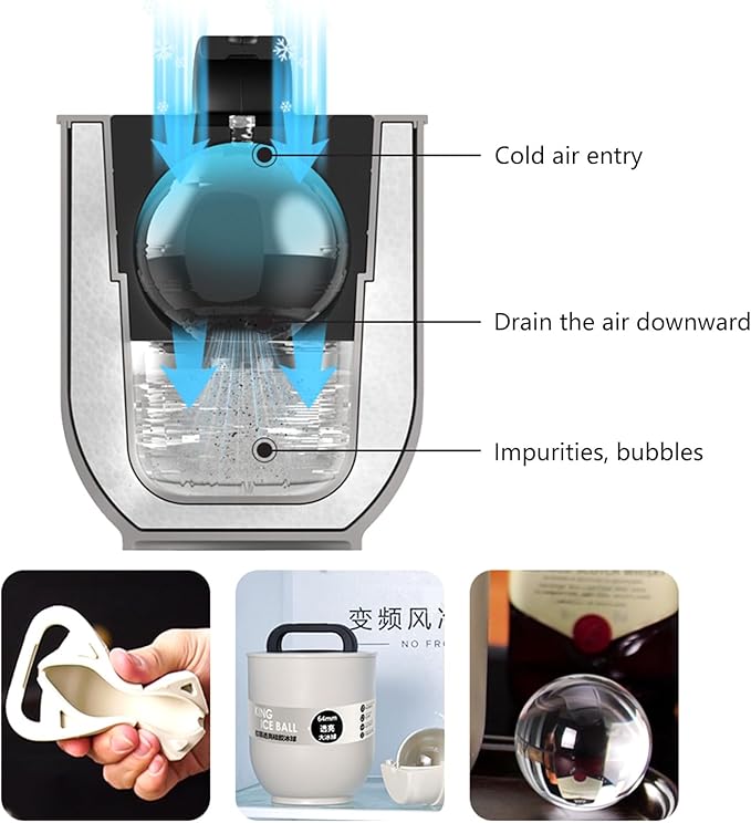 Large Silicone Ice Sphere Maker Molds Practical Round Making For Crafting Large Homes Ice Sphere Tray