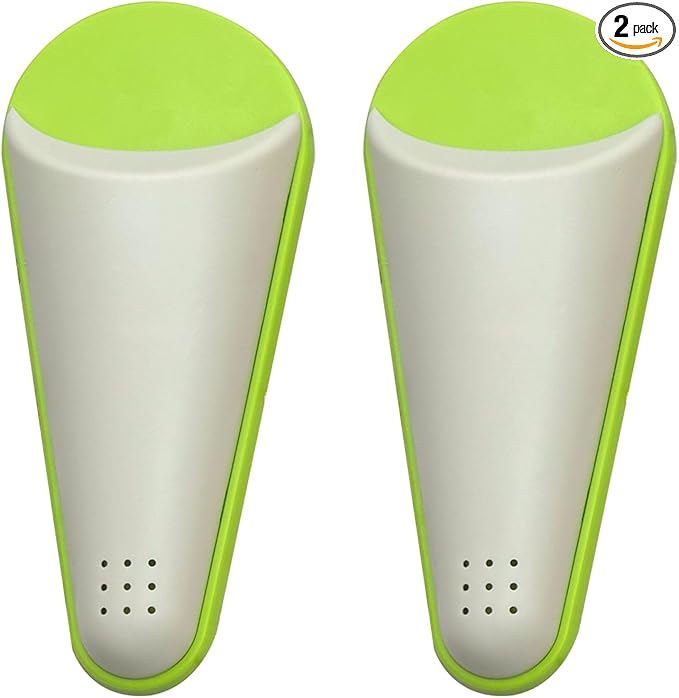 2PCS Magnetic Scissors Holder, Adsorption & Draining Holes Design ABS Plastic Detachable Refrigerator Magnetic Scissors Storage Box, Shears Storage Case for Kitchen Organizer (Green)