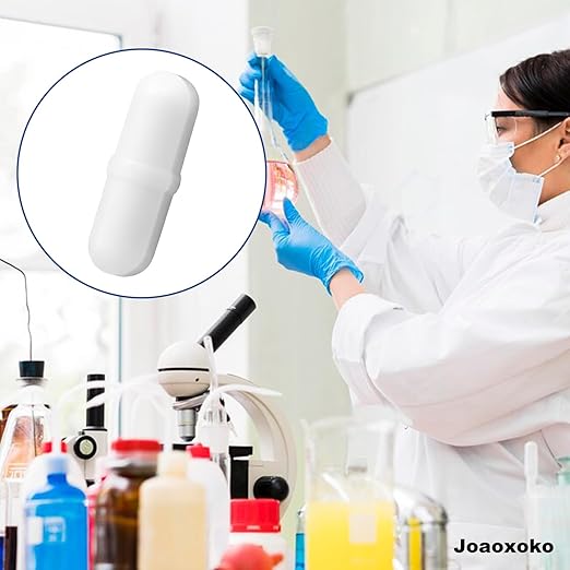 Magnetic Stir Bars,40 Pcs PTFE Magnetic Stirrer Mixer Stir Bar, 20 mm/ 0.8 Inch White Laboratory Stirrer Mixer Bar (40)