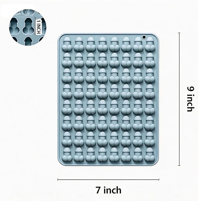 Silicone Chocolate Candy Mold,Siliconeice Ice Cube Tray Mold for Cocktails,Silicone Molds for Chocolate Resin Food Crafts Soap (blue)