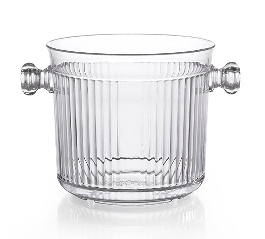 G.E.T. HI-2020-CL Cheers Break-Resistant Plastic Ice Bucket Lid Only, 2.5 Quart, Clear