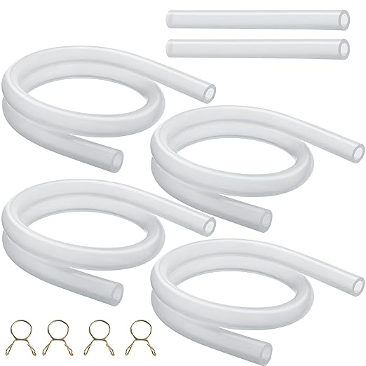 Ice Maker Drain Tube Fit for GE Profile Nugget, Replacement Hose Compatible with Opal Nugget Countertop Ice Maker with Tank - Ice Maker Parts 1/4 ID Silicone Water Line