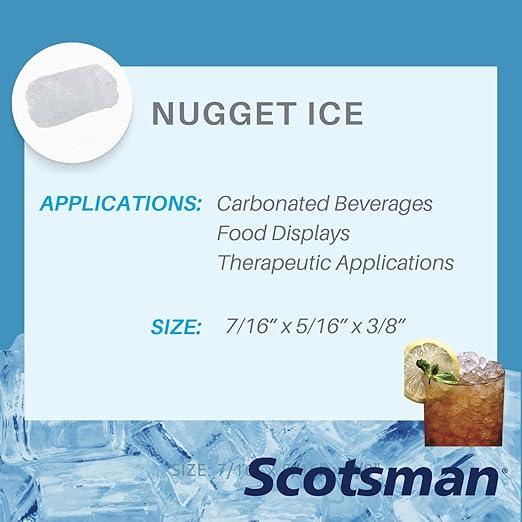 Scotsman Commercial Nugget ice Maker, Ice and Water Dispenser with Storage (HID312A-1) 260 pounds per Day