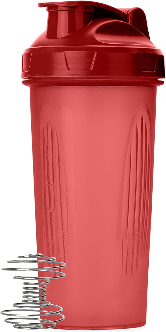 Mr. Pen Shaker Bottles for Protein Mixes, 28 oz, Red, Protein Shaker Bottle with Wire Whisk Ball
