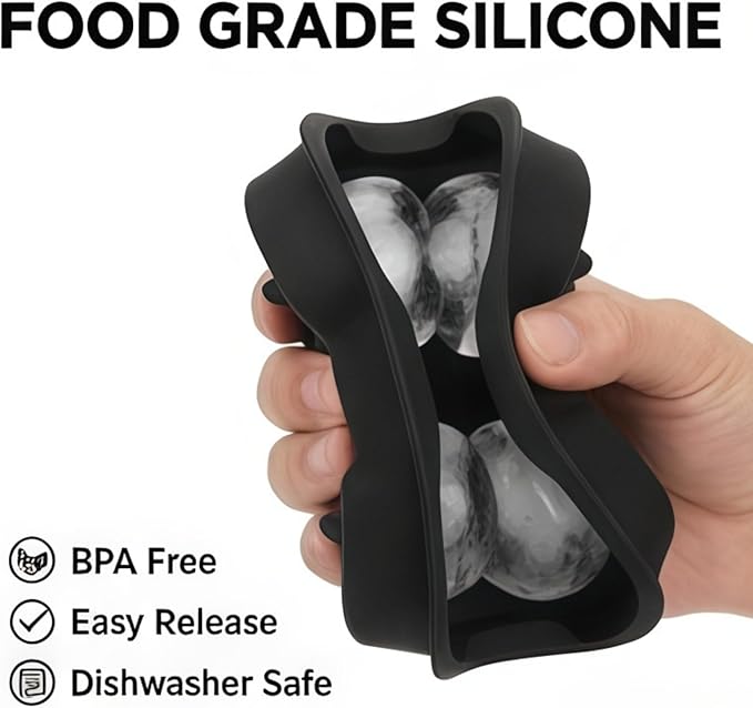 2026 New 3d Ice Cube Mold: Bulldog Whiskey Ice Cube Mold Tray Set Molds Small For Freezer Mini Cat Shaped Silicone Tiny Block Shaved Plunge Cooler Cute Cocktails With Lid Fancy (cat)