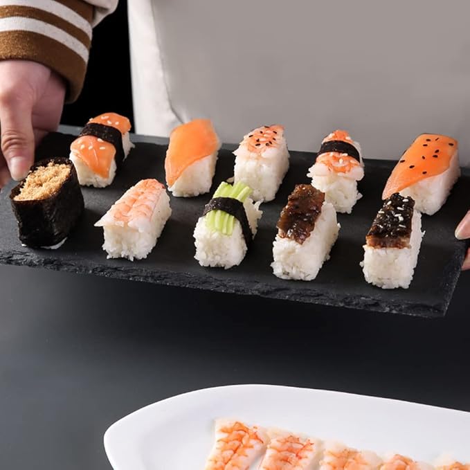 AYCCNH 10 in 1 Mini Japanese Onigiri Sushi Mold, Nigiri Bento Rice Ball Mold Rectangular Sushi Maker…
