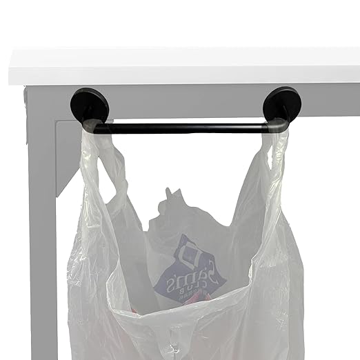 AUXPhome Under the Table Plastic Trash Bag Holder for Desk, Magnetic Grocery Bag Holder for RV,Camping, Picnics, Dorm Room Office etc - Very Suitable for Manual/Sewing use. - No Assembly, no Drilling
