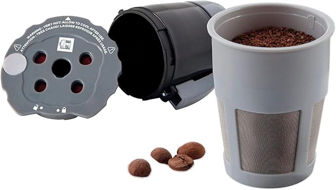 Universal Reusable Filter MultiStream Technology - Gray Reusable Coffee Filter Approved Quality Durable Replacement Parts