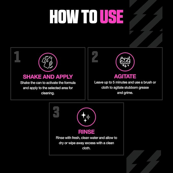 Muc-Off Bio Degreaser, 500 Milliliters - Water-Soluble, Biodegradable Bike Degreaser Spray - Effectively Deep Cleans Greasy Bicycle Parts