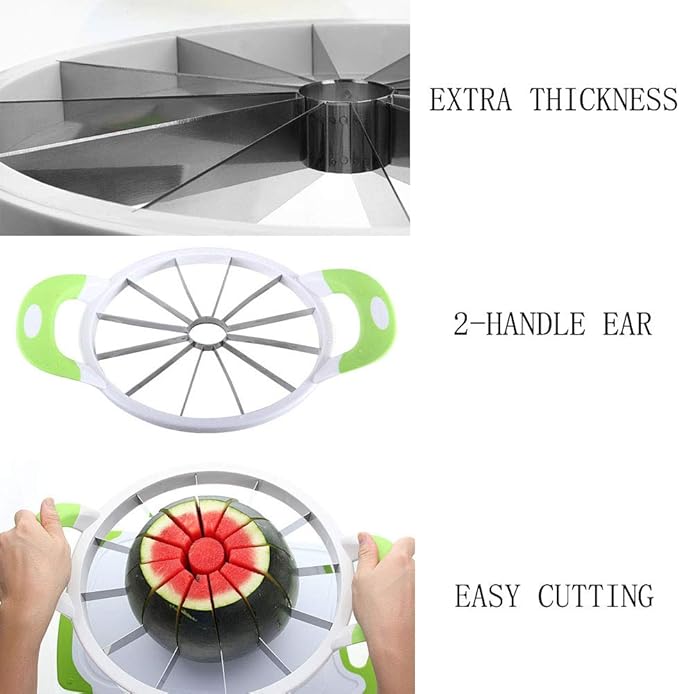 ZaH Melon Slicer Multifunctional Handheld Round Divider Watermelon Cutter Fruits Cutting Slicing Kitchen Tools