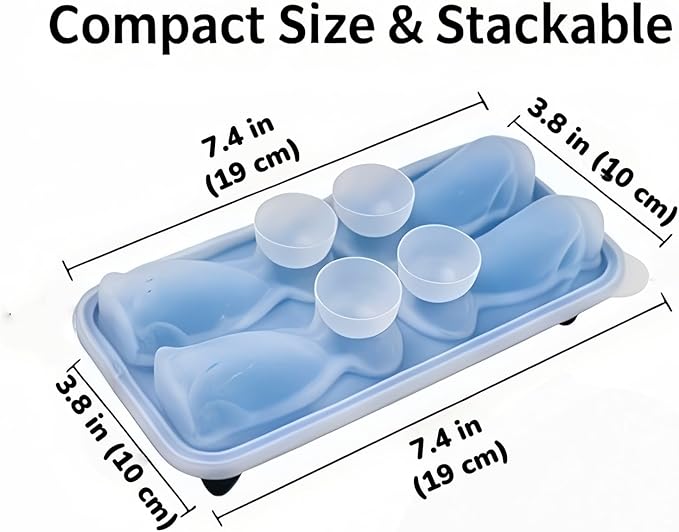 2026 New 3D Cat Ice Cube Mold: Bulldog Whiskey Ice Cube Mold Tray Set Molds Small For Freezer Mini Cat Shaped Silicone Tiny Block Shaved Plunge Cooler Cute Cocktails With Lid Fancy (Labrador)