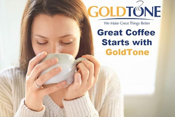 GoldTone Reusable Cup No.2 Cone Coffee Filter Permanent Coffee Plastic Filter- Size 4