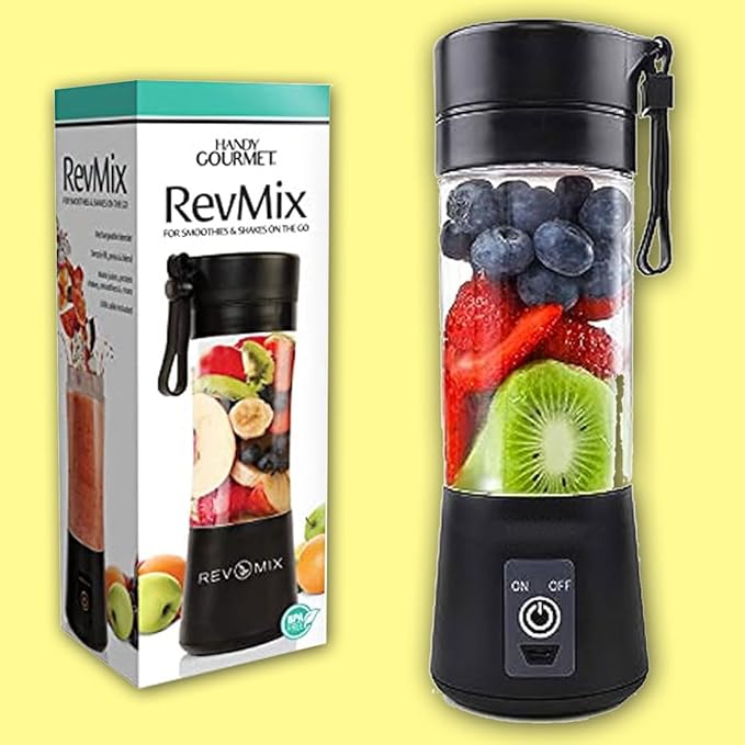 Handy Gourmet RevMix – for Smoothies and Shakes on The Go,Black