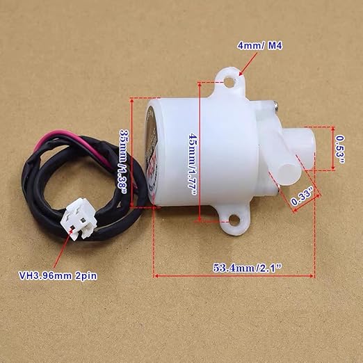 DC 12V Ice Maker Machine Water Pump Replacement for Igloo NewAir Watoor Hicon Portable Small Bullet Ice Machine Water Pump Parts HZB-12A/25BF HZB-50A HZB-60 HZB-80 HZB-13F HZB-20F HZB-20FA