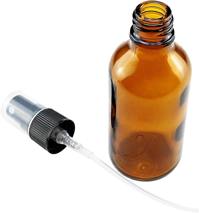 4 oz Small Amber Glass Spray Bottles for Essential Oil Spray bottles Empty Mini Fine Mist Spray Refillable Glass Bottles