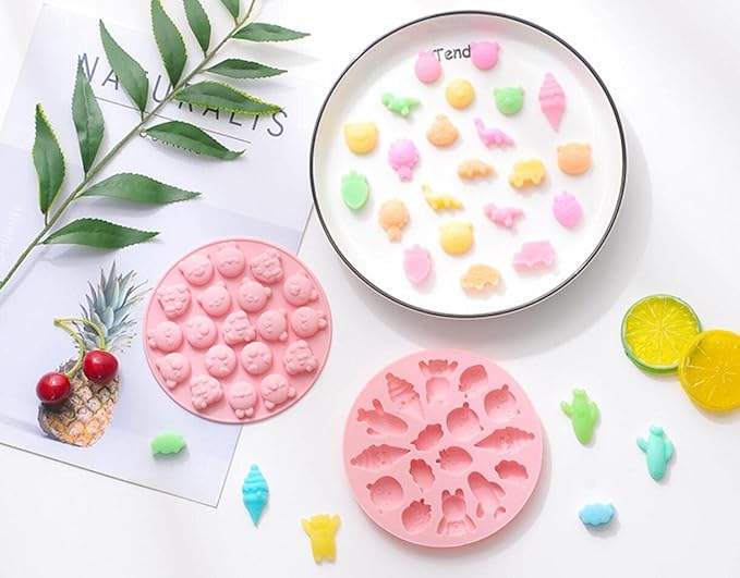 Cute Ice Cube Trays Silicone Chocolate Mold Wax Melt Molds Easy Release Ice Trays Non-Stick Chocolate Soap Pudding Jello Ice Cube Tray (Car)