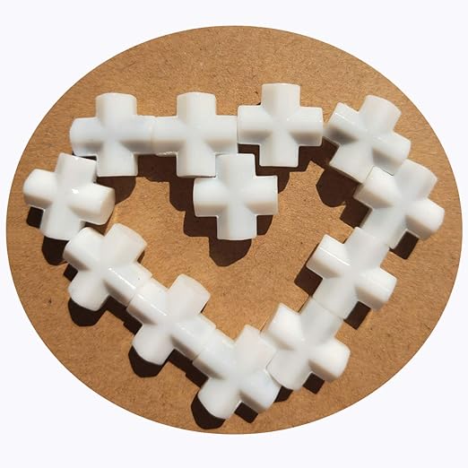 Magnetic Stirrer Stir Bar PTFE Magnetic Mixer Stir Bars Cross Shape (8X15mm, 5PCS)
