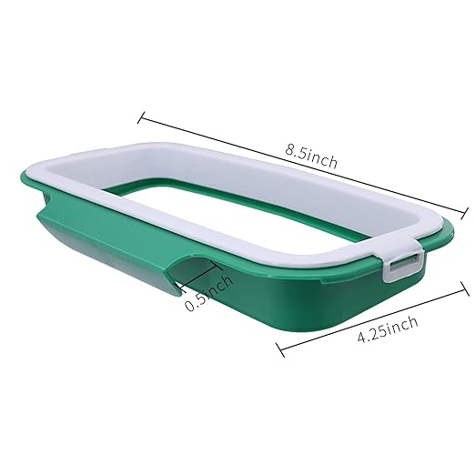 Portable Trash Bag Holder Hanging Kitchen Cupboard Door Back Style Stand Trash Garbage Bags Storage Rack