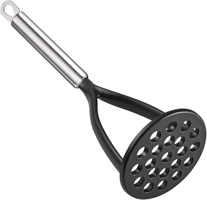 TENTA KITCHEN Good Grips Nylon Potato Solid Masher Ricer Press Blender Crusher for Non-Stick Cookware With Heat Resistant Stay Cool Stainless Steel Handle
