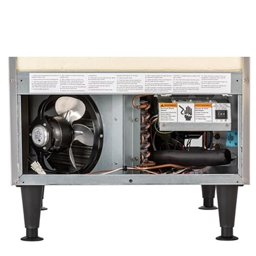 Scotsman UC2724MA-1 24-Inch Air-Cooled Cube Undercounter Ice Maker Machine with 80 lb. Storage Capacity, 282 lbs/Day, 115v, NSF