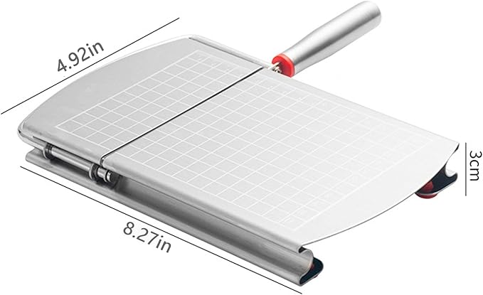 Multipurpose Cheese Slicers, Stainless Steel Cheese Cutter with Blade for Block Cheese, silver