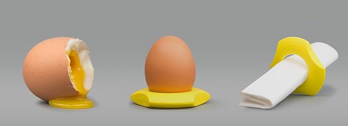cregg 3-in-1 Egg Topper - Black – Egg Cracker, Cup & Serving Ring – Made in Germany – For Soft & Hard Boiled Eggs – Egg Shell Opener – Kitchen Gadget & Gift for Breakfast Lovers
