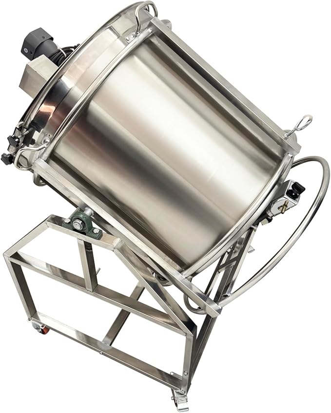 500W Electric Pot Stirrer 98L/25.9gal Automatic Food Mixer with Bottom Rotation Bracket Suitable for Natural Gas, for Soup, Porridge and other Food Mixing 110V