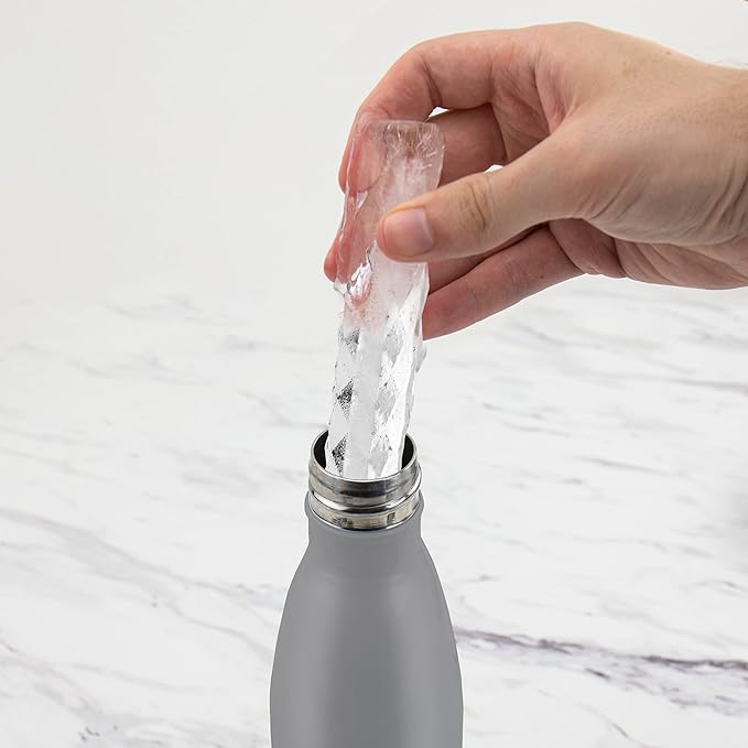 Silicone Ice Cube Tray for Reusable Water Bottles, Silicone Ice Tray With Tight-Fitting Lid, BPA-Free & Dishwasher-Safe