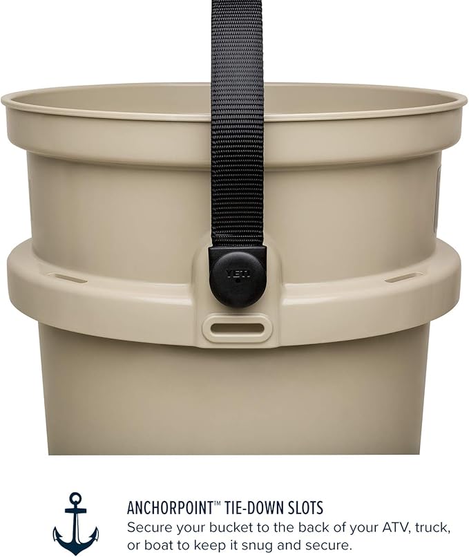 YETI Loadout 5-Gallon Bucket, Impact Resistant Fishing/Utility Bucket