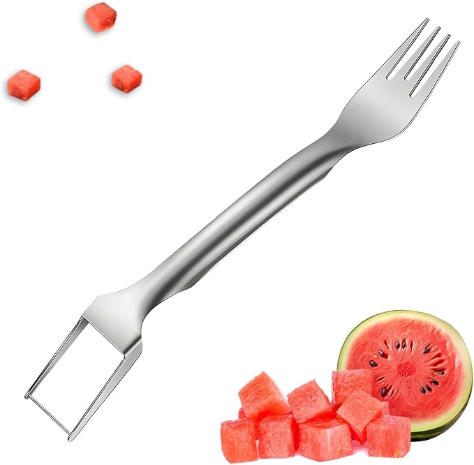 GoHere watermelon cutter 2-in-1 stainless steel fruit watermelon slicer kitchen gadgets watermelon cutter slicer tool (1PCS)