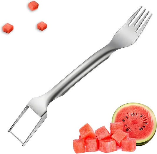 GoHere watermelon cutter 2-in-1 stainless steel fruit watermelon slicer kitchen gadgets watermelon cutter slicer tool (1PCS)