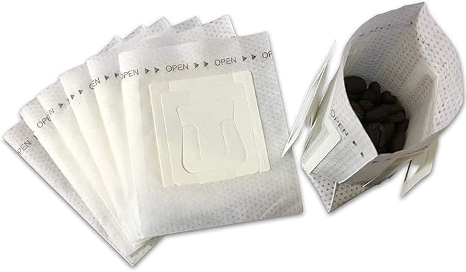 100Pcs Portable Coffee Filter Paper Hanging Ear Drip Coffee Bag Single Serve Disposable Drip Coffee Filter Perfect for Travel, Camping, Home, Office
