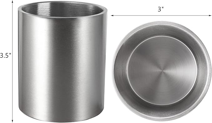 ZEAYEA Set of 4 Stainless Steel Whiskey Glasses, 10 oz Double Wall Tumblers, Unbreakable Old Fashioned Metal Drinking Cups for Beverages, Cocktails, Beer, Great Gift for Men and Whiskey Lover