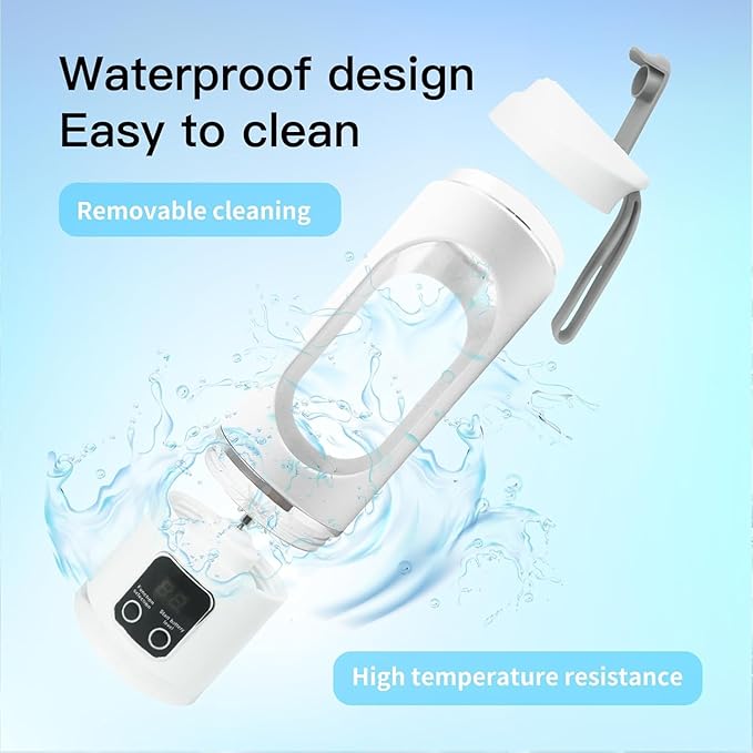 Paramexview® Portable Blender 16oz/500ml for Juices & Smoothies with 12 Stainless Steel Blades | USB Rechargable & 3 Levels Multi-Speed Control | 50W Powered fusion Portable Blender